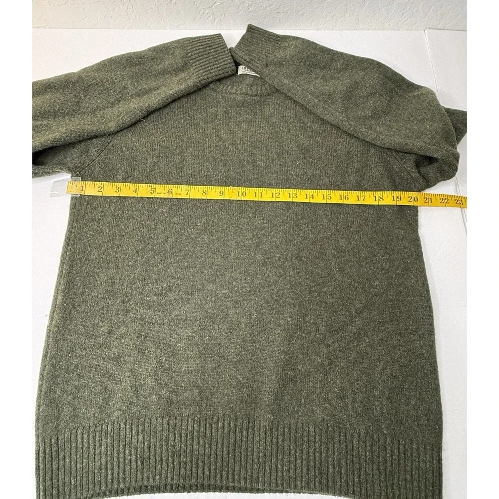 IMPURE Sweater Men's Size Large Olive‎ Green Wool Blend Preppy Hipster Workwear